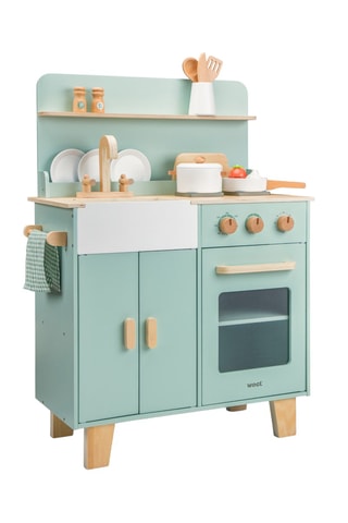 Kitchenette avec accessoires en bois - Dès 3 ans