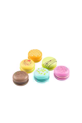 6 macarons en bois - Dès 2 ans