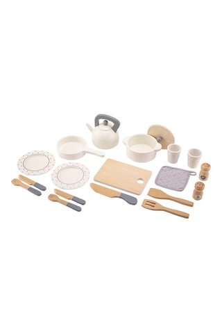 Dînette en bois - 20 pièces - Dès 2 ans