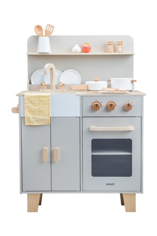 Kitchenette avec accessoires en bois - Dès 3 ans