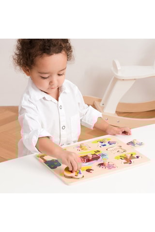 Puzzle en bois Ferme - 8 pièces - Dès 2 ans