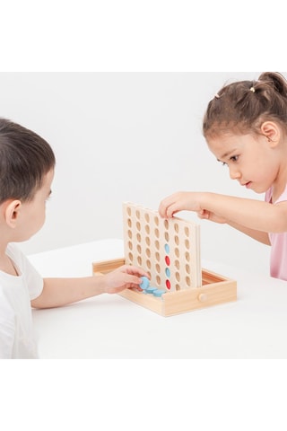 Puissance 4 en bois - Dès 2 ans