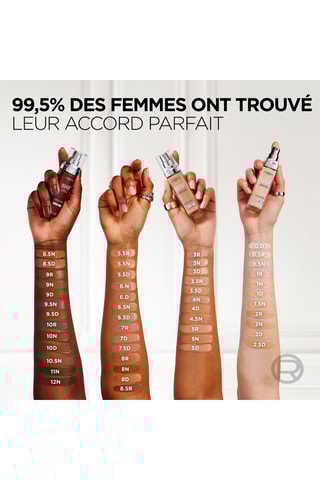 Fond de teint Fluide - 7R ambre rosée - 30 ml - L'Oréal Paris