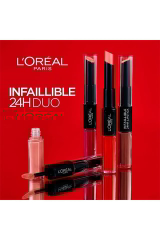 Rouge à lèvres Infaillible 24h Duo - N°506 Red Infaillible - 5,6 ml
