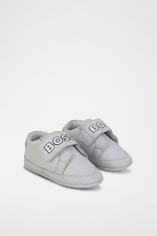 Chaussons en cuir d'agneau - Gris - Hugo Boss