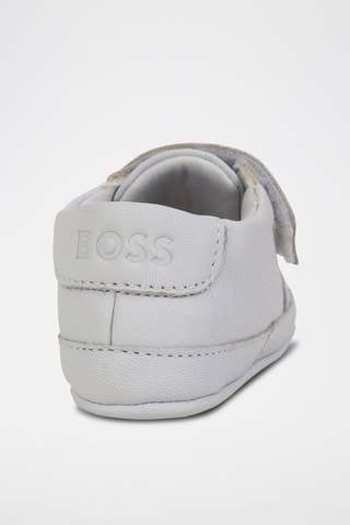 Chaussons en cuir d'agneau - Gris - Hugo Boss