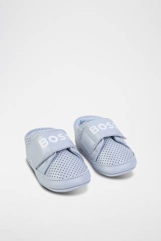 Chaussons en cuir - Bleu clair - Hugo Boss