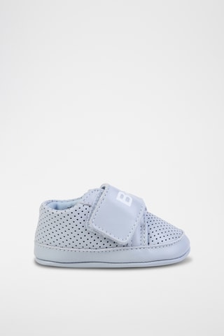 Chaussons en cuir - Bleu clair - Hugo Boss