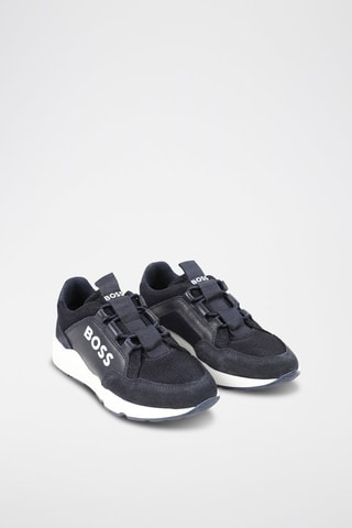 Baskets en cuir - Bleu marine - Boss
