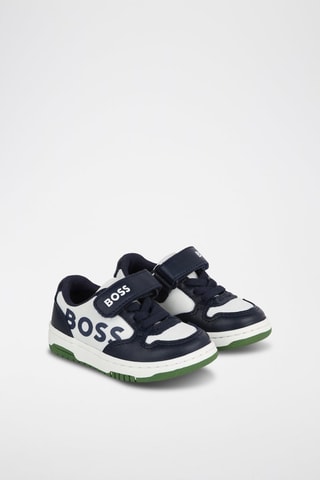 Baskets en cuir - Bleu marine - Boss