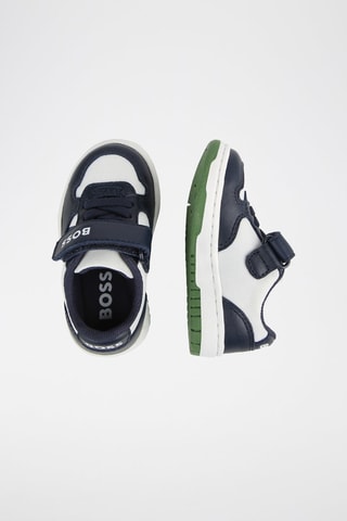 Baskets en cuir - Bleu marine - Boss