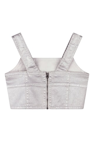 Débardeur court en jean - Gris - Marc Jacobs