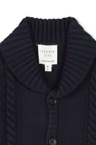 Gilet en coton biologique - Bleu - Carrément Beau