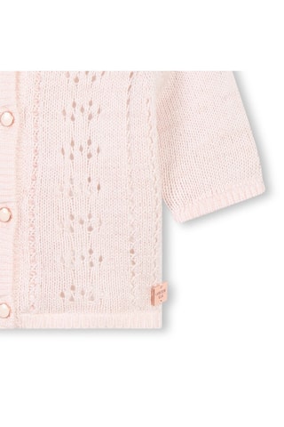 Gilet en coton biologique et laine - Rose poudré - Carrément Beau