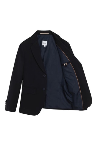 Veste en laine - Bleu marine - Boss