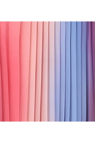 Robe plissée dip and dye - Ciel et corail - Sonia Rykiel