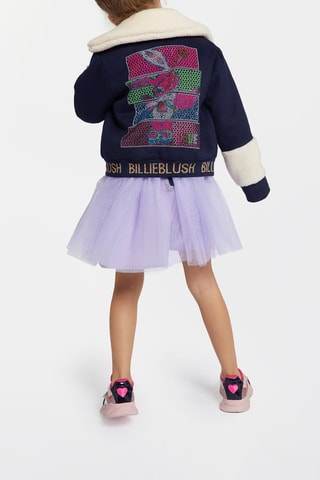 Robe bi-matière - Vert et mauve - Billieblush