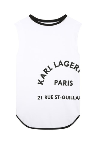 Robe sans manches - Blanc - Karl Lagerfeld