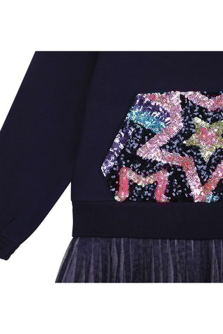 Robe trompe-l’œil - Bleu nuit - Billieblush