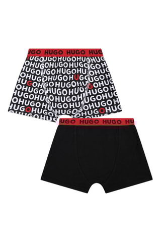 2 boxers - Noir et blanc - Hugo