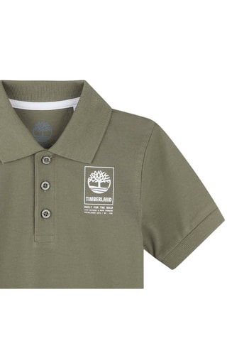 Polo en coton biologique - Kaki - Timberland