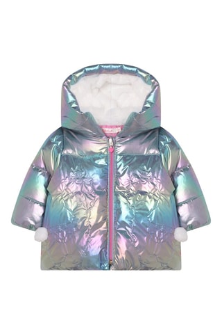 Doudoune à capuche - Argenté - Billieblush