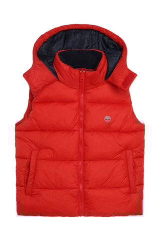 Doudoune à capuche sans manches - Rouge - Timberland