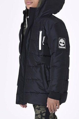 Doudoune longue à capuche - Noir - Timberland