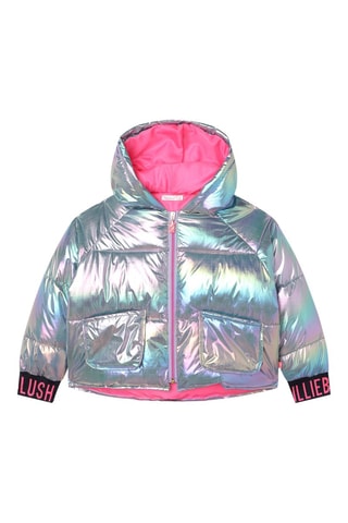 Doudoune à capuche - Argenté - Billieblush