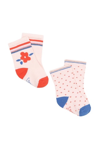 2 paires de chaussettes - Rose poudré - Carrément Beau