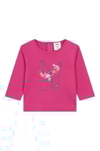 T-shirt en coton biologique Bambi Disney - Fuchsia - Billieblush
