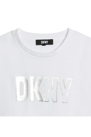 T-shirt en coton biologique - Blanc - DKNY