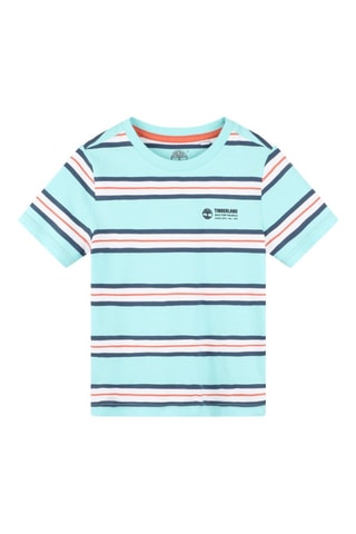 T-shirt en coton biologique - Bleu - Timberland