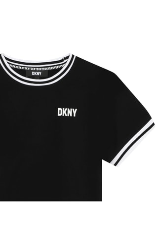 T-shirt en coton biologique - Noir - DKNY
