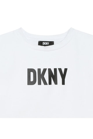 T-shirt en coton biologique - Blanc - DKNY