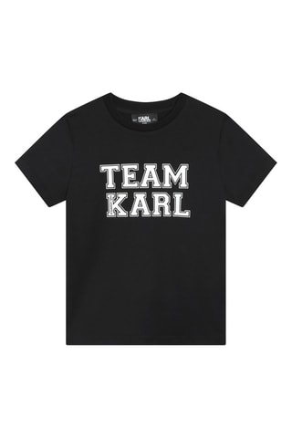 T-shirt en coton biologique - Noir - Karl Lagerfeld