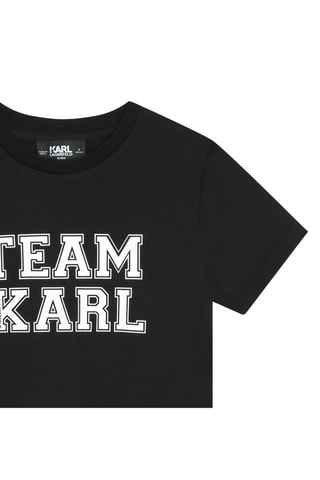T-shirt en coton biologique - Noir - Karl Lagerfeld