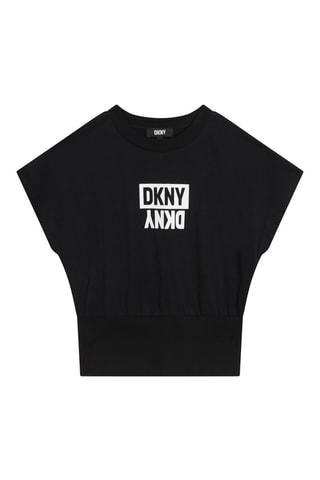 T-shirt en coton biologique - Noir - DKNY