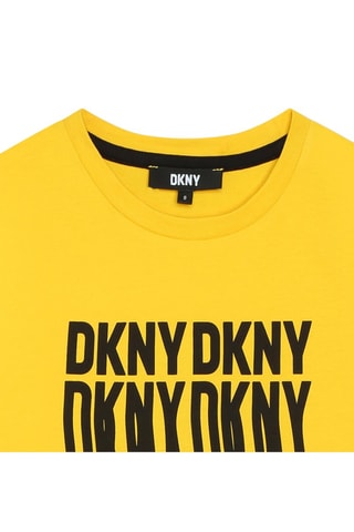 T-shirt en coton biologique - Jaune - DKNY