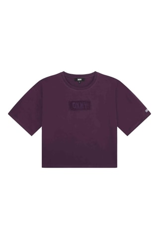 T-shirt en coton biologique - Violet - DKNY
