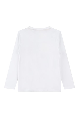 T-shirt en coton biologique - Blanc et jaune - Timberland