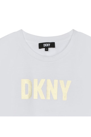 T-shirt en coton biologique - Blanc - DKNY