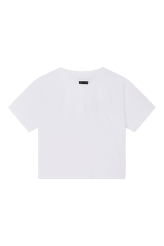 T-shirt en coton biologique - Blanc - DKNY