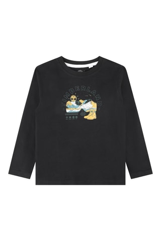 T-shirt en coton biologique - Noir et jaune - Timberland