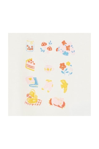 T-shirt en coton biologique - Blanc - Billieblush