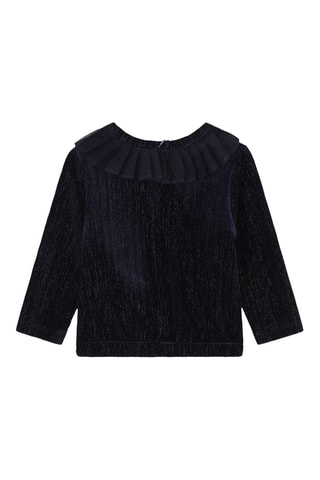 Blouse en velours - Bleu marine - Billieblush