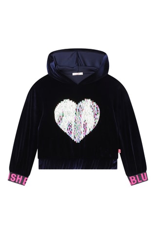 Sweat en velours - Noir - Billieblush
