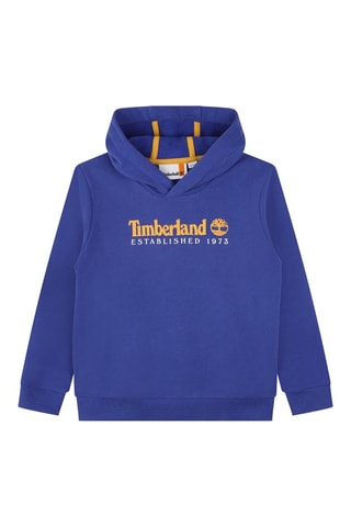 Sweat à capuche - Bleu cobalt et jaune - Timberland