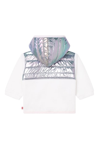 Sweat à capuche polaire - Blanc - Billieblush