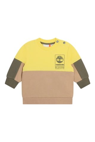 Sweat en coton biologique - Jaune et beige - Timberland